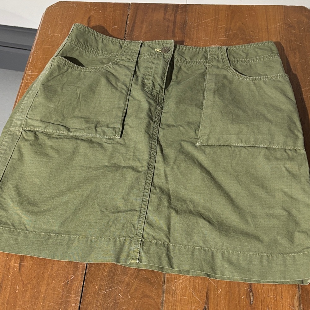 J. Crew Olive Green Mini Skirt